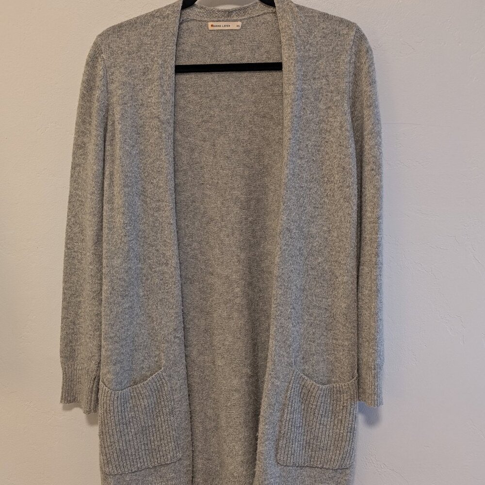 Marine Layer Cardigan - Heather Grey, Size XS